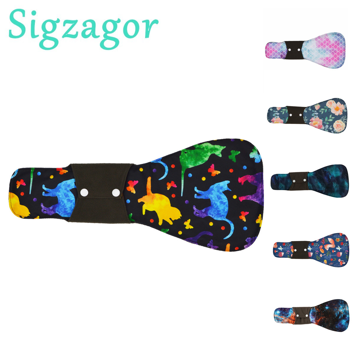 Cloth Pad Reusable - [Sigzagor]1 XXL Materiałowa Podpaska Menstruacyjna Sanitarna