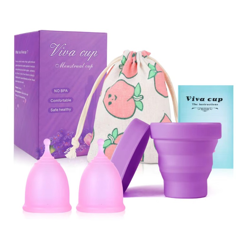 Menstrual Cup Silicone - Silikonowy kubeczek menstruacyjny, sterylizator medyczny, higiena