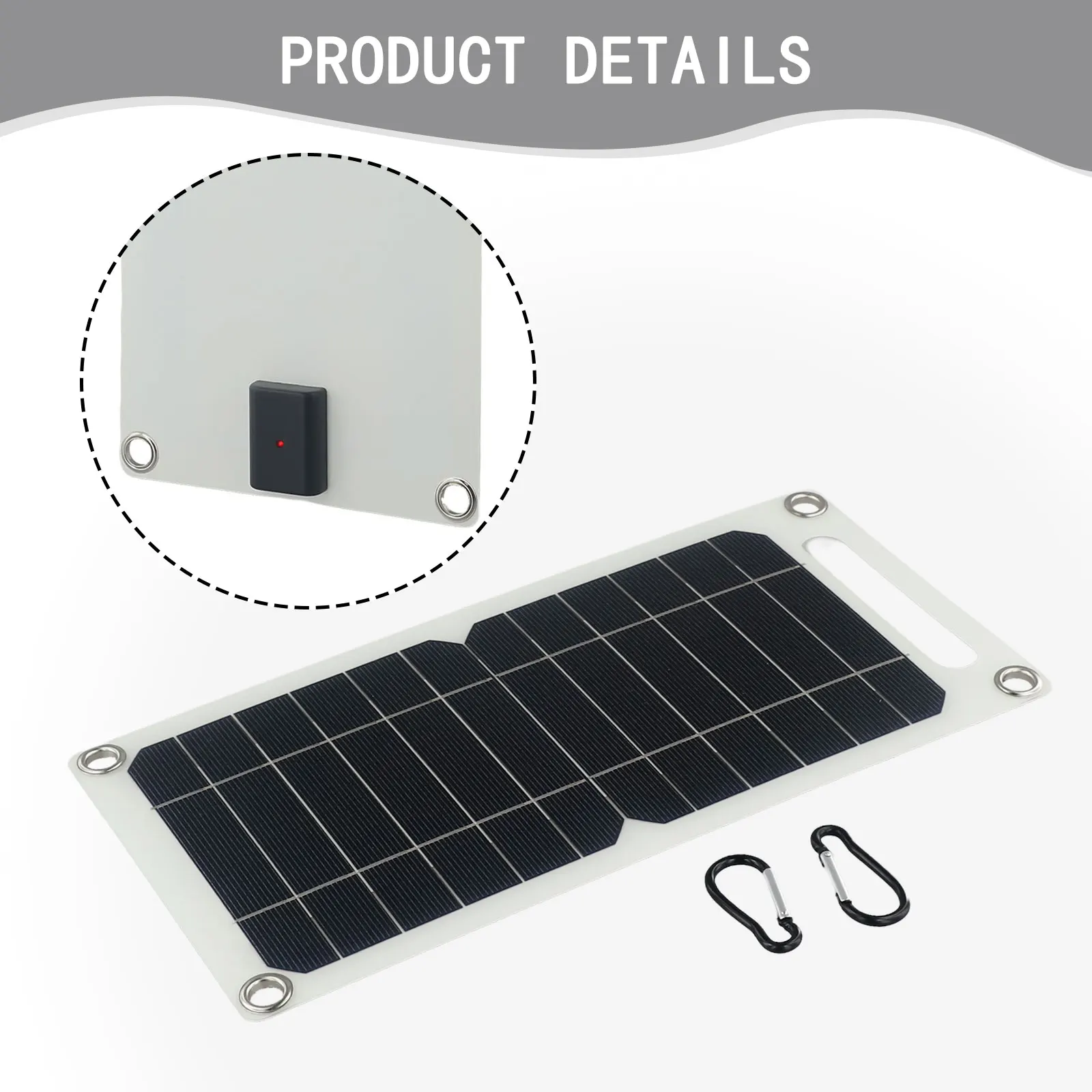 Sustainable Living Is - Panel słoneczny 5V 10W, ładowarka solarna