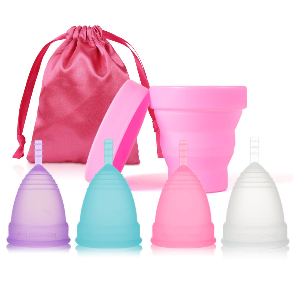 Menstrual Cup Silicone - Nowy silikonowy medyczny kubeczek menstruacyjny sterylizator