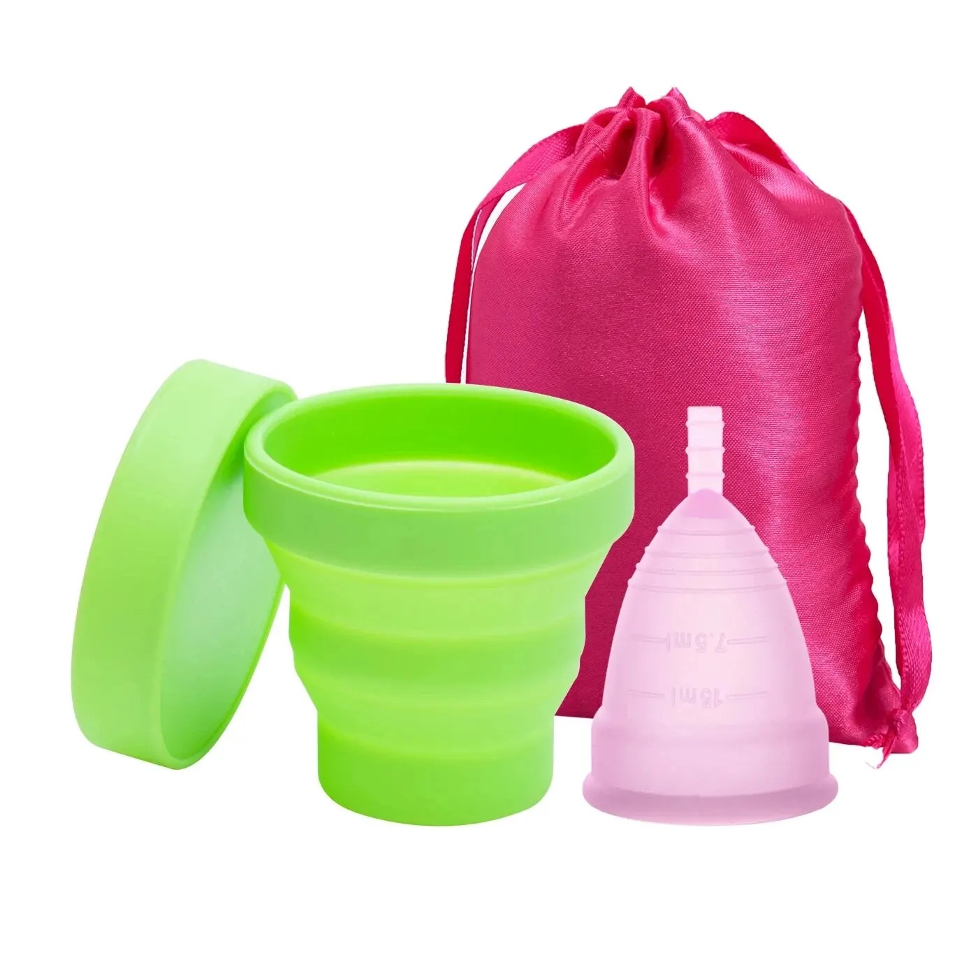 Menstrual Cup Silicone - Medyczny kubeczek menstruacyjny wielokrotnego użytku damski