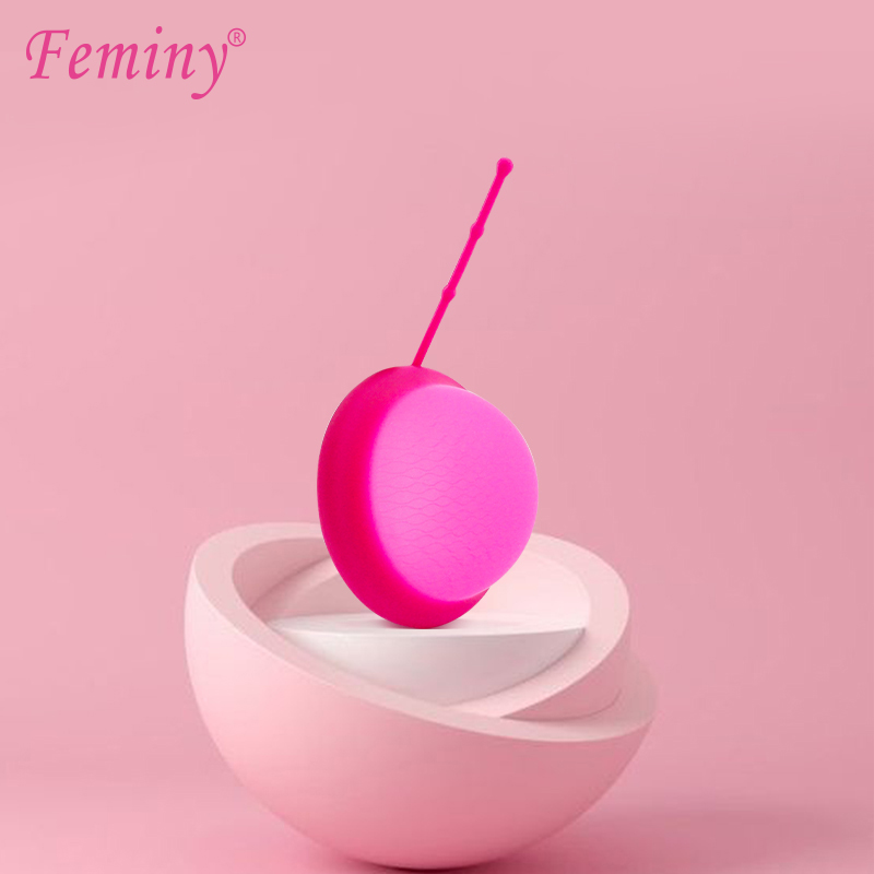 Menstrual Cup Silicone - Damski dysk menstruacyjny ze sznurkiem do
