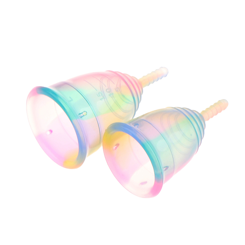 1 sztuk kobiety kolorowy kubek – Menstrual Cup Silicone recenzja i cena