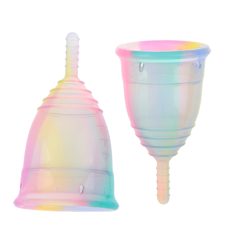 1 sztuk kobiety kolorowy kubek – Menstrual Cup Silicone recenzja i cena