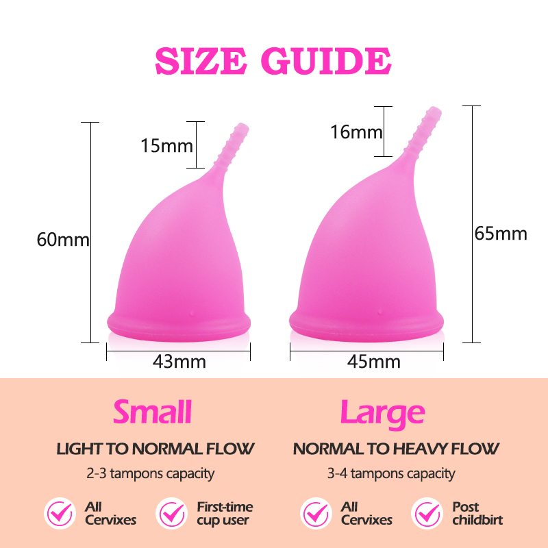 Medyczne silikonowe kubeczki m – Menstrual Cup Silicone recenzja i cena