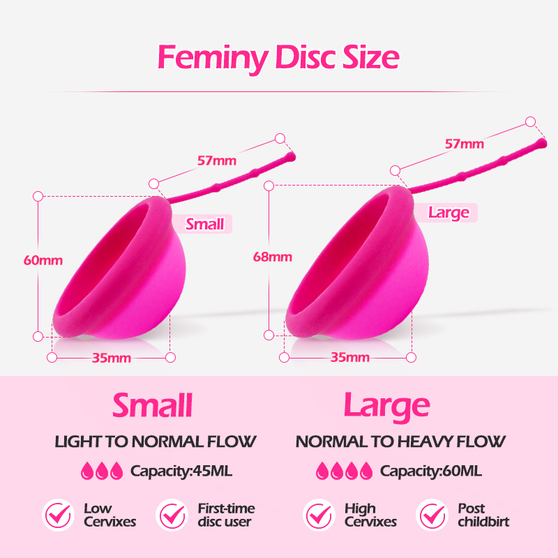 Damski dysk menstruacyjny ze s – Menstrual Cup Silicone recenzja i cena